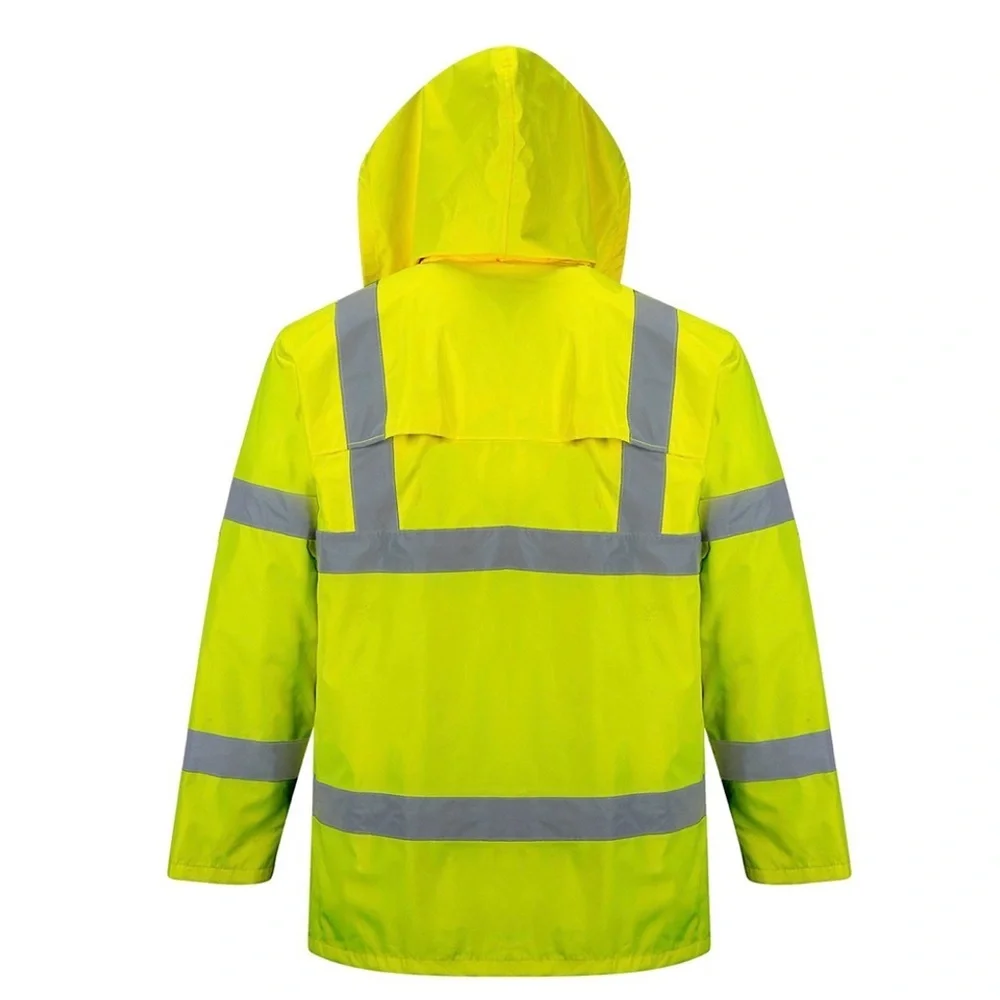 Portwest UH440 XL Waterproof Hi Vis Rain Jacket Reflective Lightweight Safety